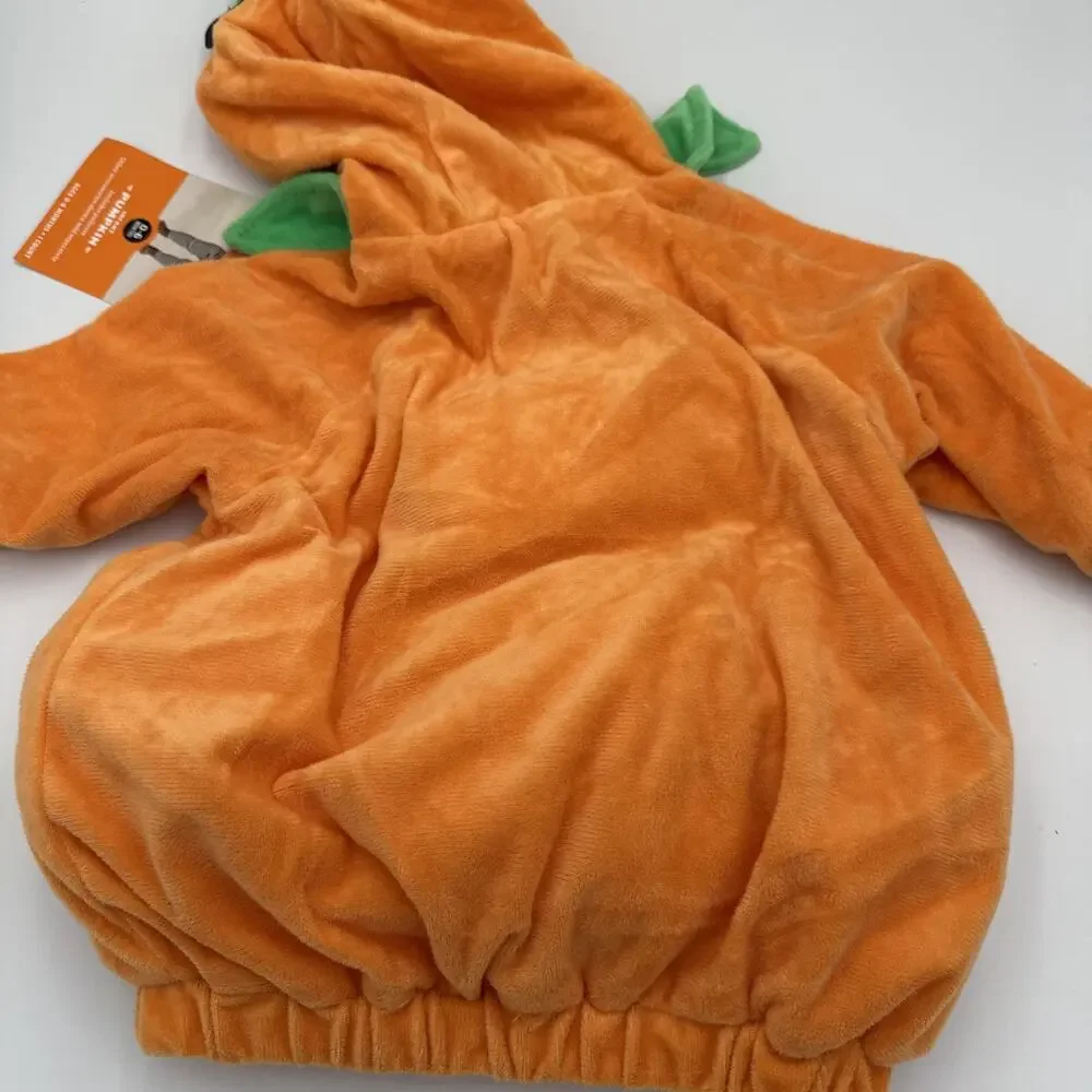 Hyde & Eek Soft Pullover Pumpkin Halloween Costume Hood Infant Baby‎ 0-6 Months